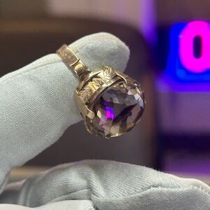 14kt Rose Gold 19.11 CT Smoky Quartz Ring